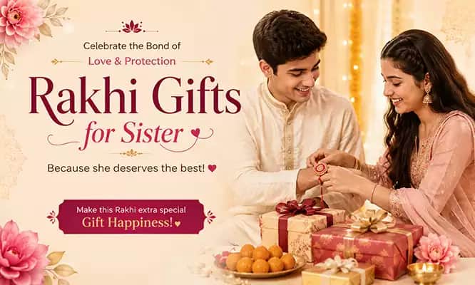 Rakhi gifts for sister - celebrate the bond with sweets, rakhis and festive treats