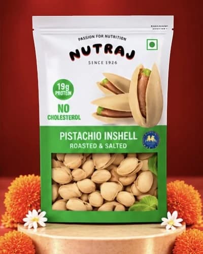 Nutraj California Roasted & Salted Pistachios Inshell