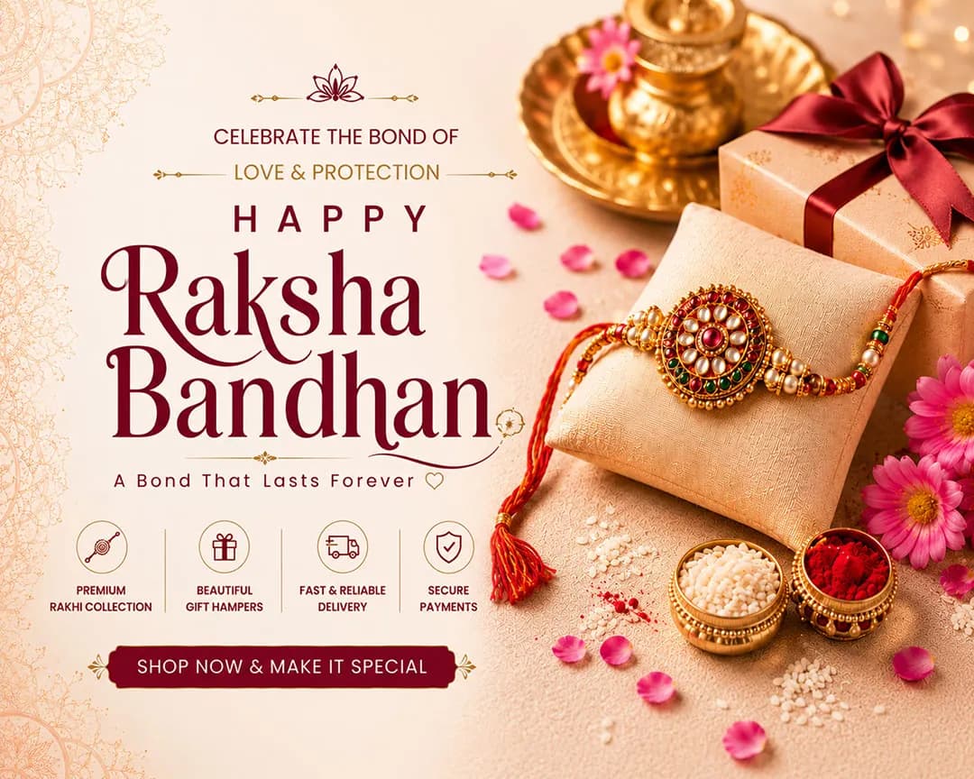 Rakhi gifts for sister online - premium Rakhi gift hampers, and festive gifts from ShopIndianProducts with overseas delivery