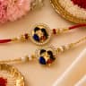 Bhaiya Bhabhi rakhi set - matching couple rakhi combo for brother and sister-in-law