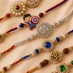 Browse all Rakhi designs - traditional, kundan, silver and designer rakhis