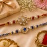 Set of 2 rakhi - twin rakhi pack for two brothers on Raksha Bandhan