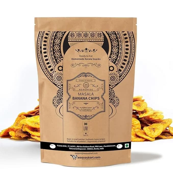Looms & Weaves Ready to eat Kerala Snacks Masala Banana Chips