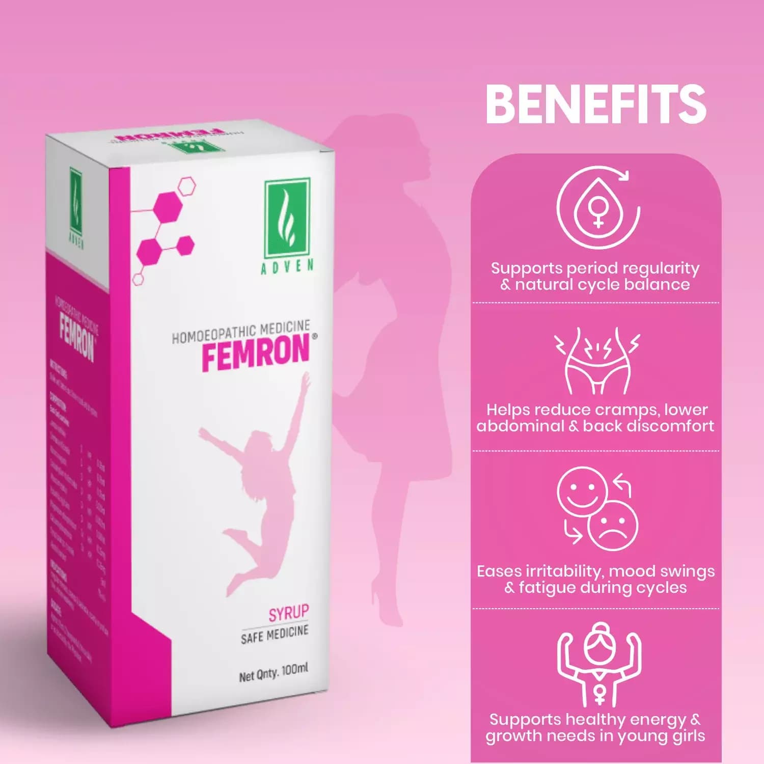 Adven Femron Syrup-Benefits
