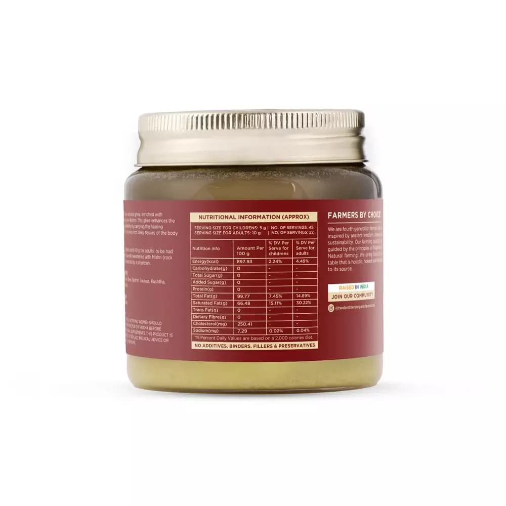 Brahmi Ghee-Nutritional Info