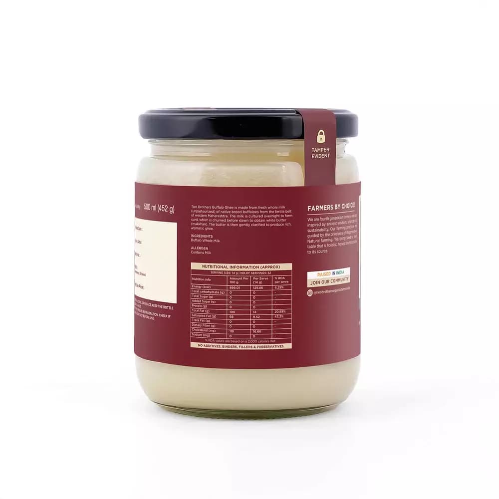 Buffalo Ghee-Nutritional Info