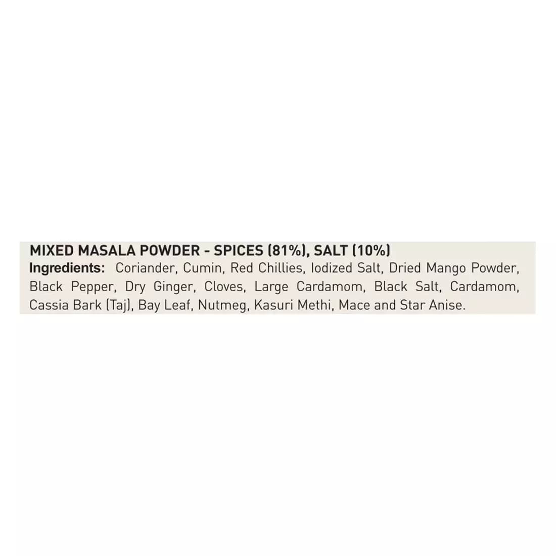 Chana Masala 50g-Ingredients