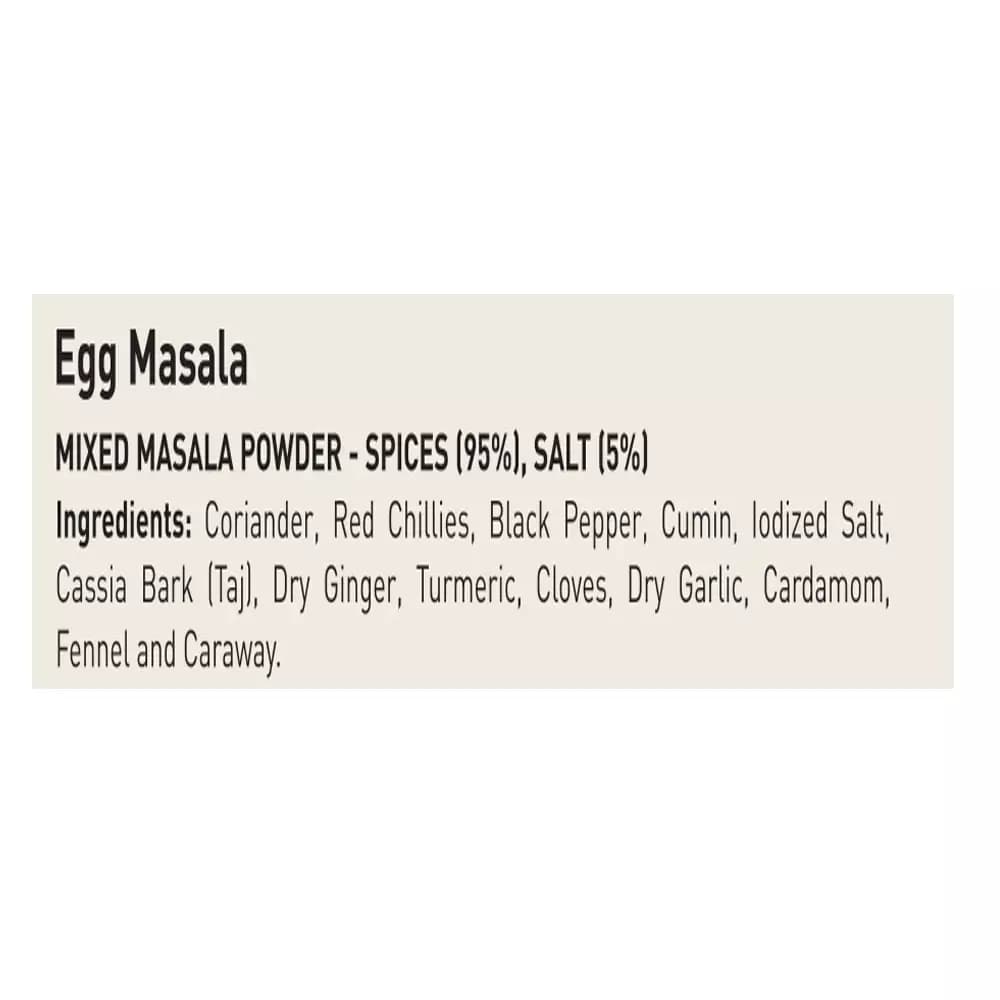 Egg Masala 50g-Ingredients