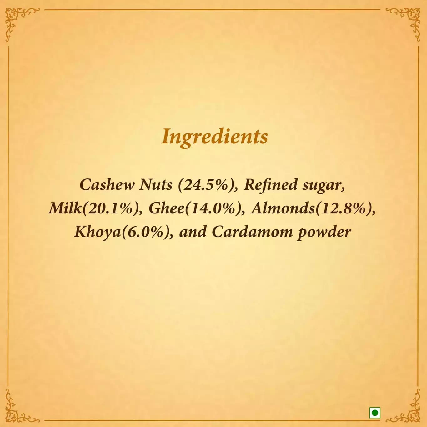 Nawabi Kaju Halwa-Ingredients
