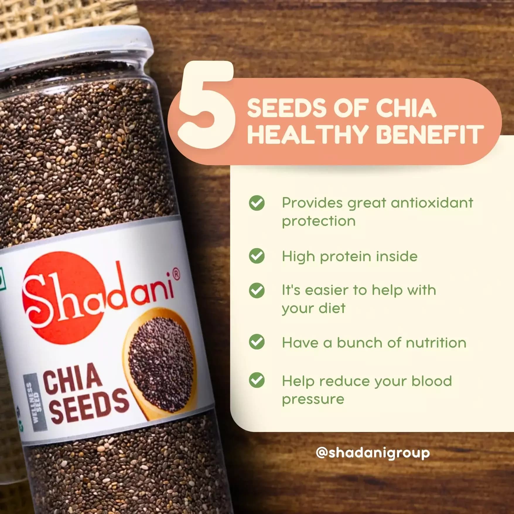 Shadani Chia Seeds-Benefits