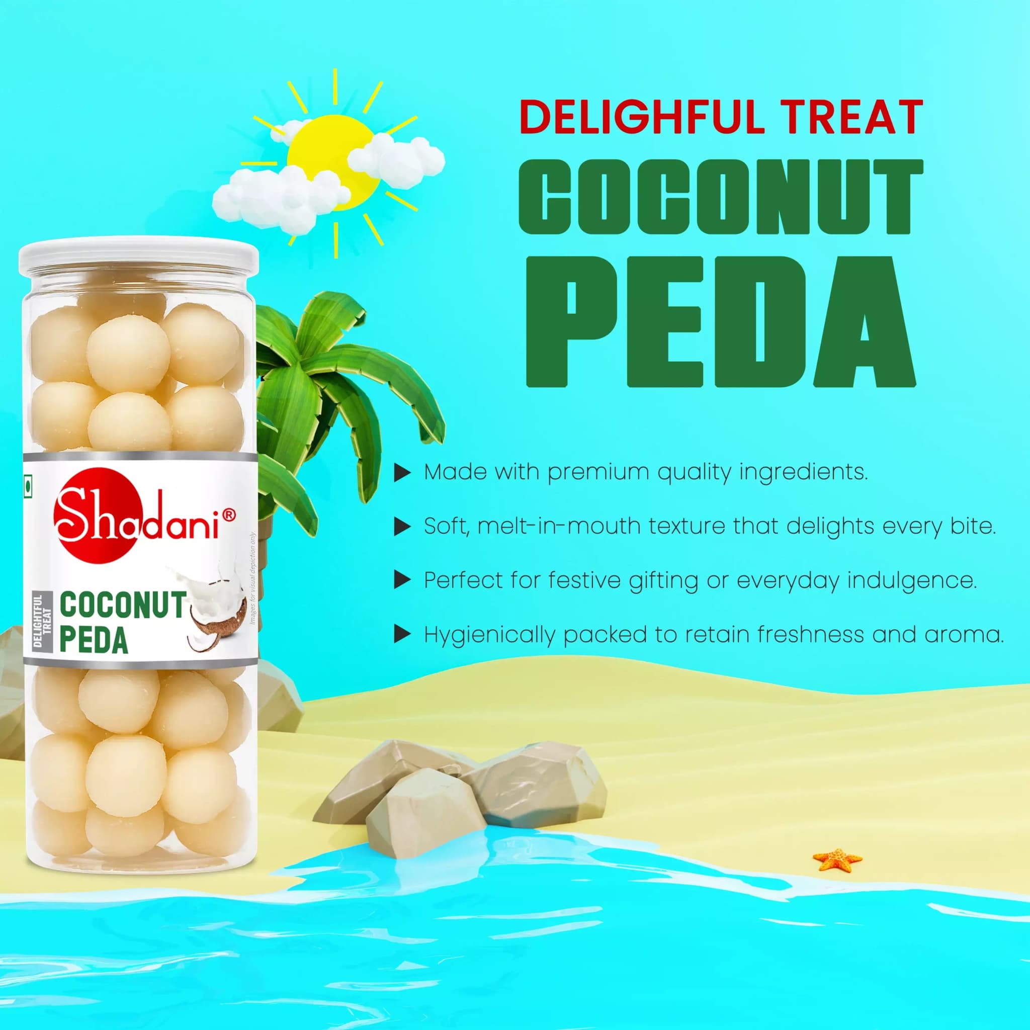 Shadani Coconut Peda-Benefits