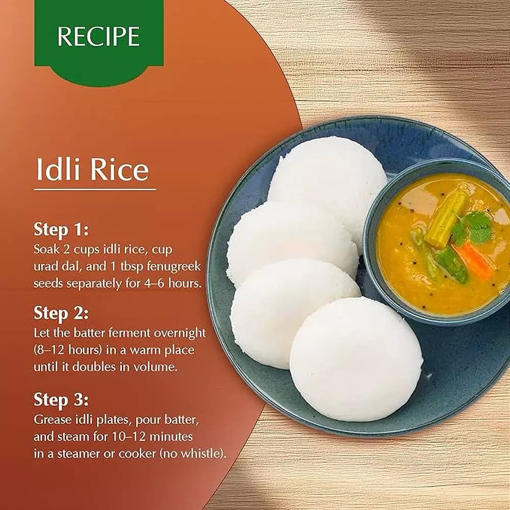 Vedaka Idli Rice-Process