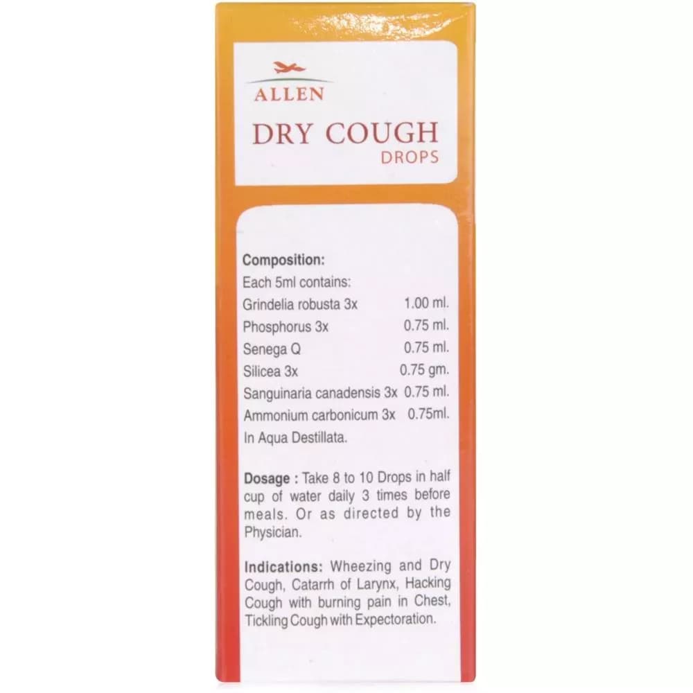 Allen A49 Dry Cough Drop 30 ml Composition Info And Dosage