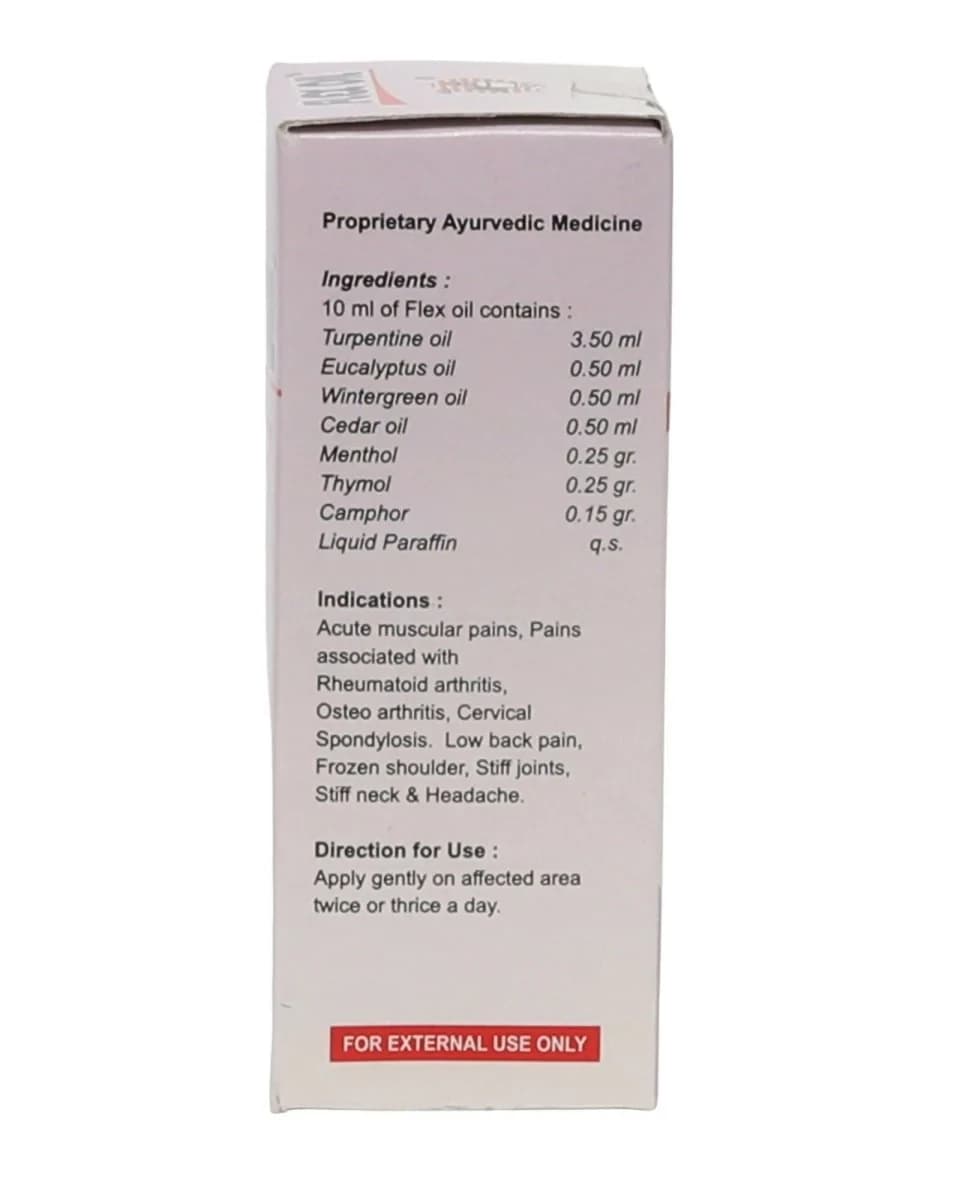 Amrita Flex Oil, 30 ml Dosage details