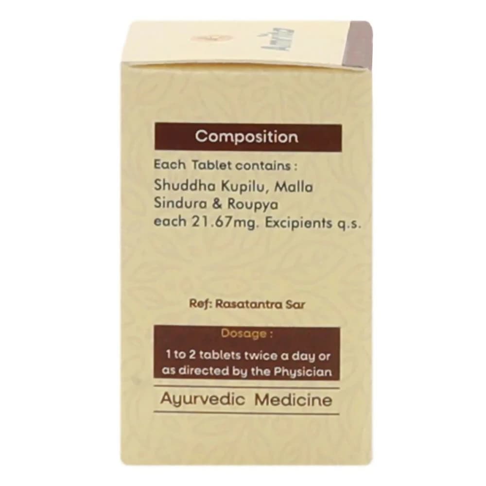 Amrita Khanjanikari Ras 30 tablets Dosage details