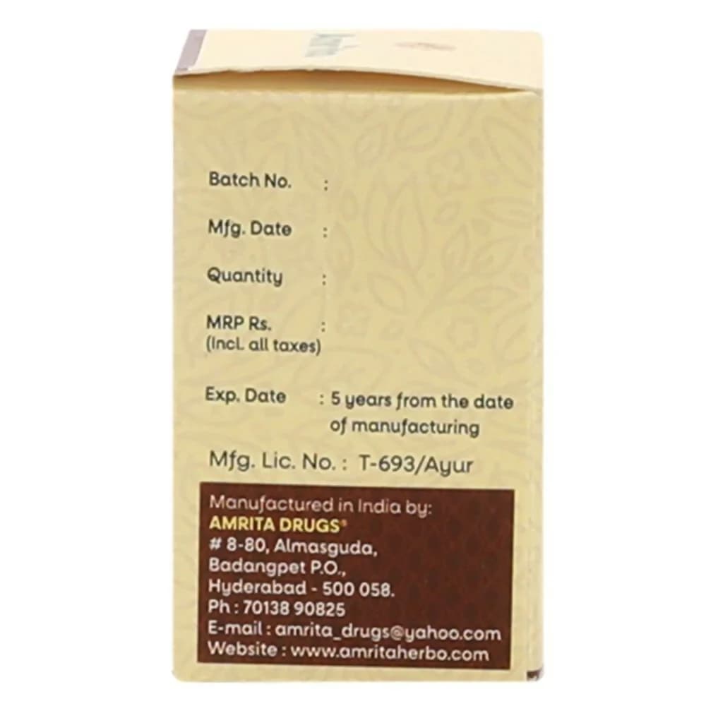 Amrita Khanjanikari Ras 30 tablets Batch & Manufacturing details