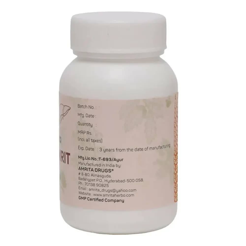 Amrita Raktamrit 100 Tablets Batch & Manufacturing details