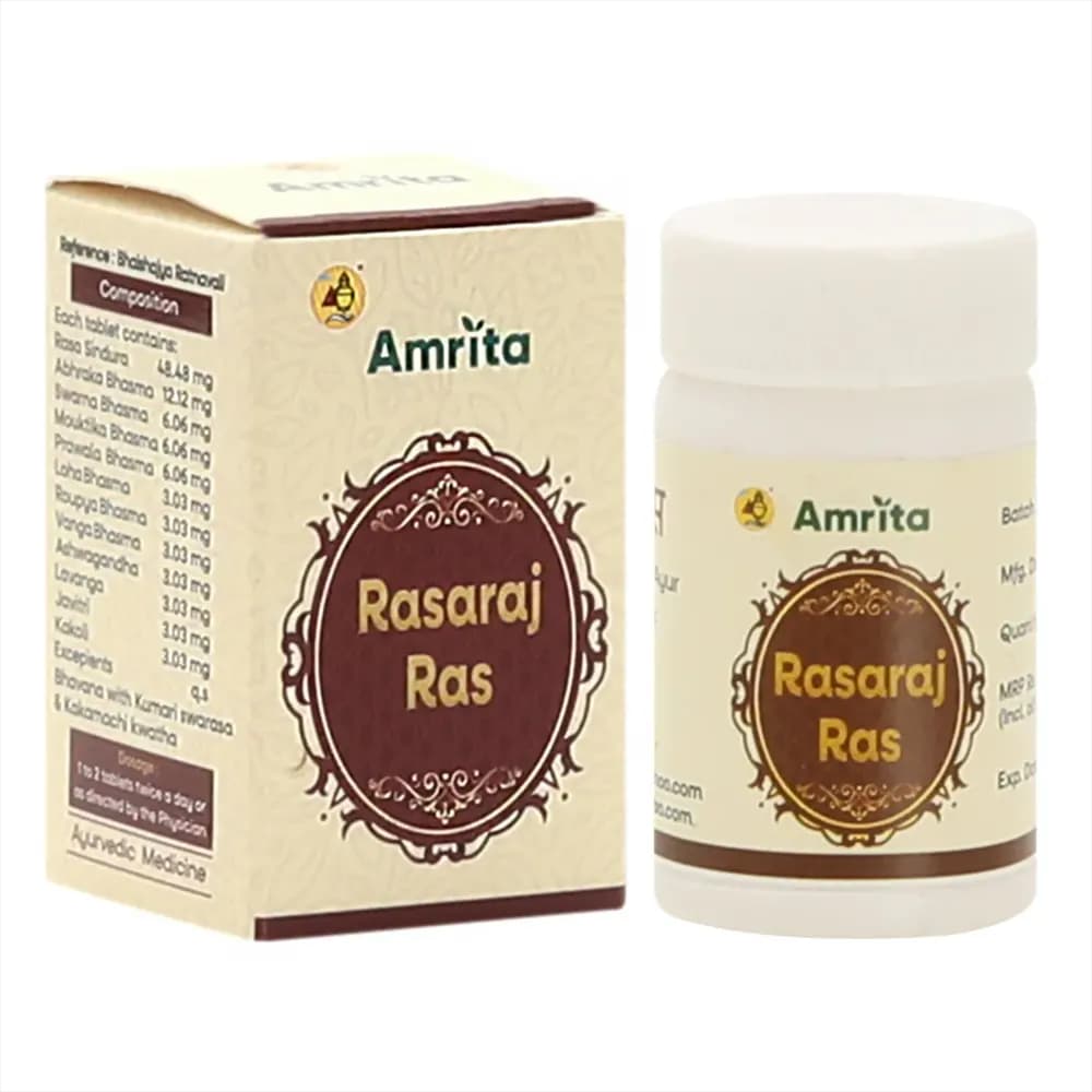 Amrita Rasaraj Ras 10 Tablets Main Image