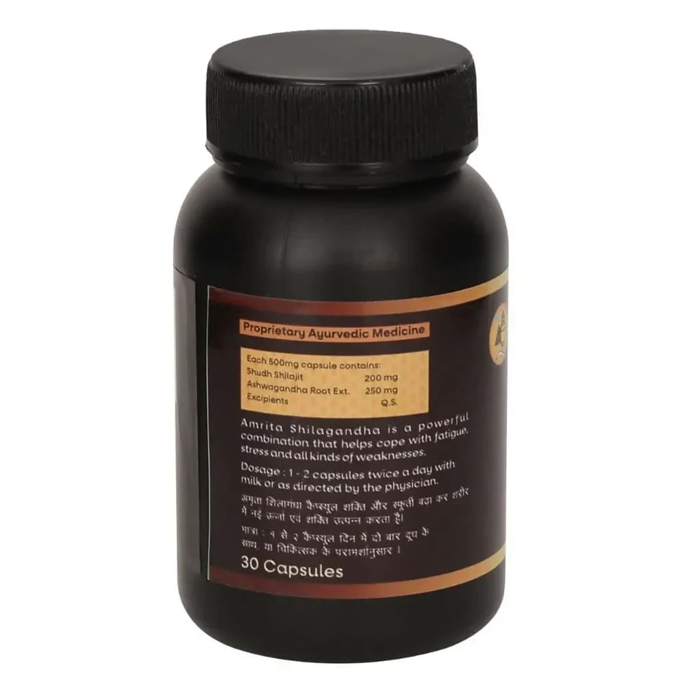 Amrita Shilagandha 30 Capsules Dosage details