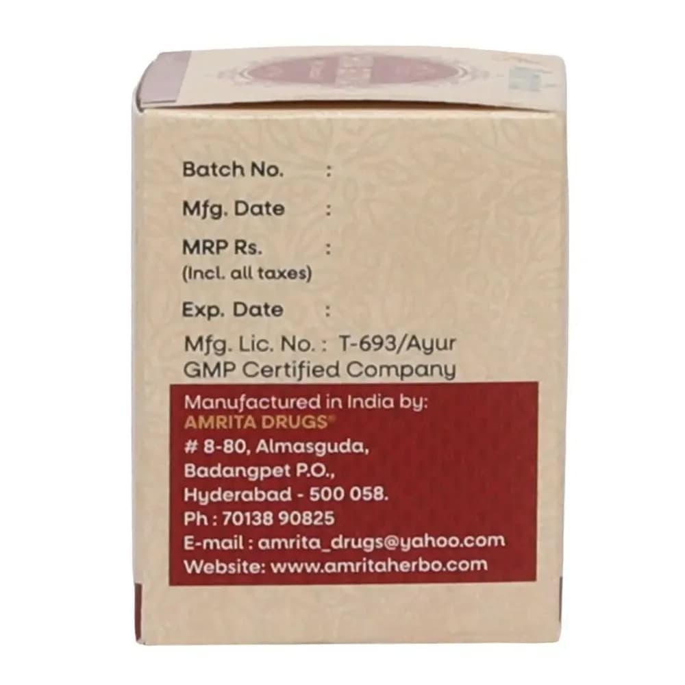  Amrita Shiva Gutika 60 Tablets manufacturing Details