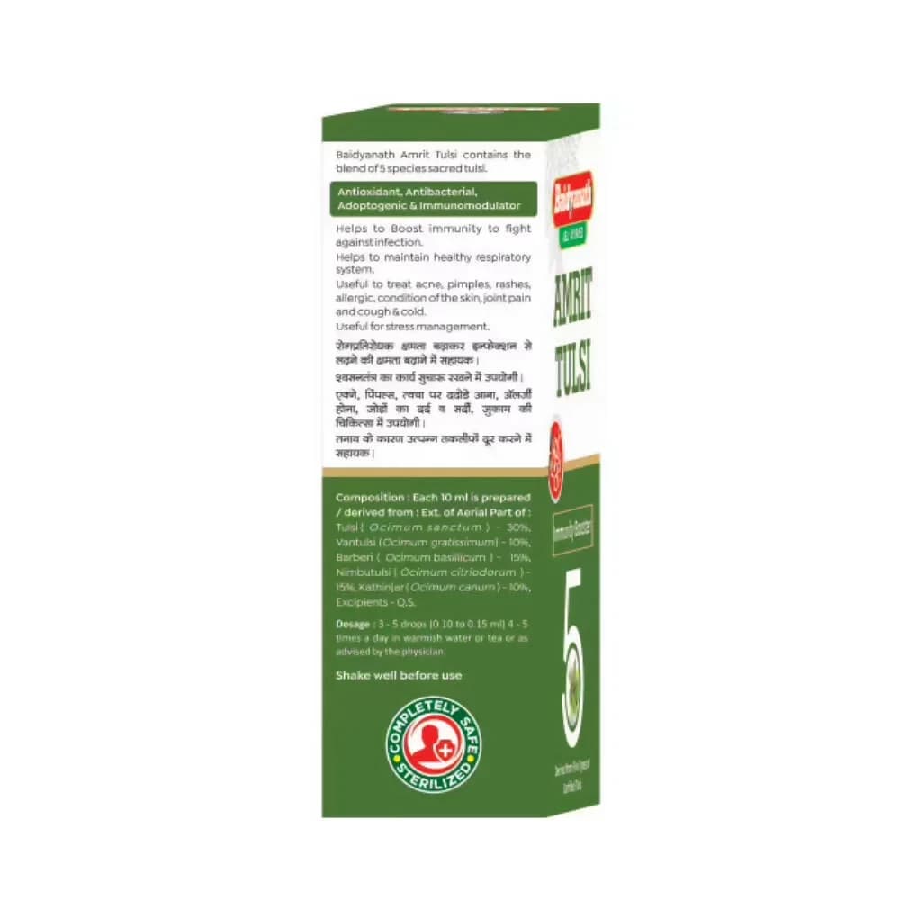 Baidyanath Amrit Tulsi 30 ml compositions & other details