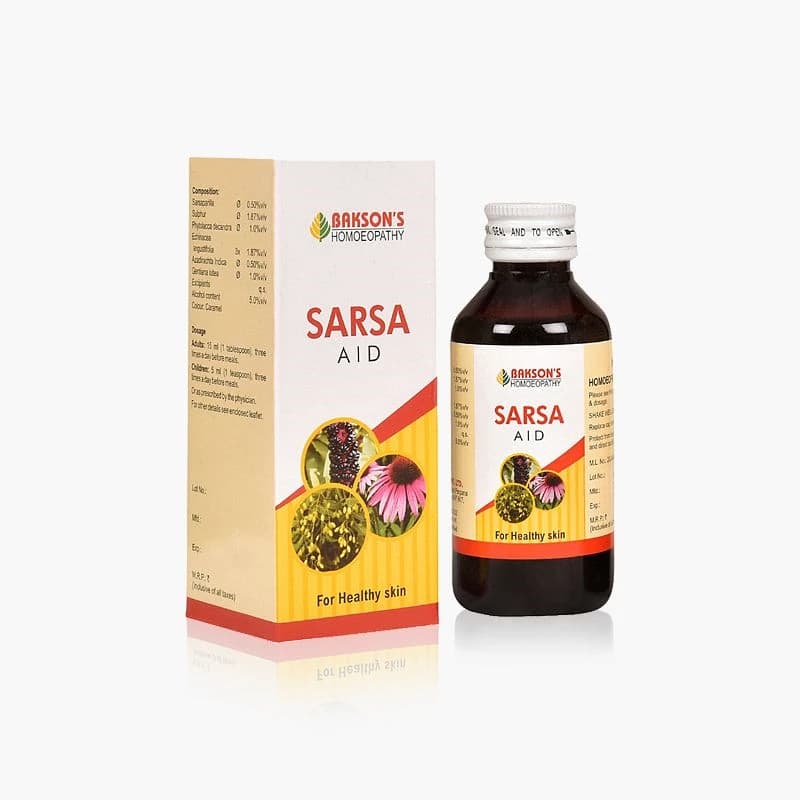 Bakson's Sarsa Aid Syrup 115 ml Main Image