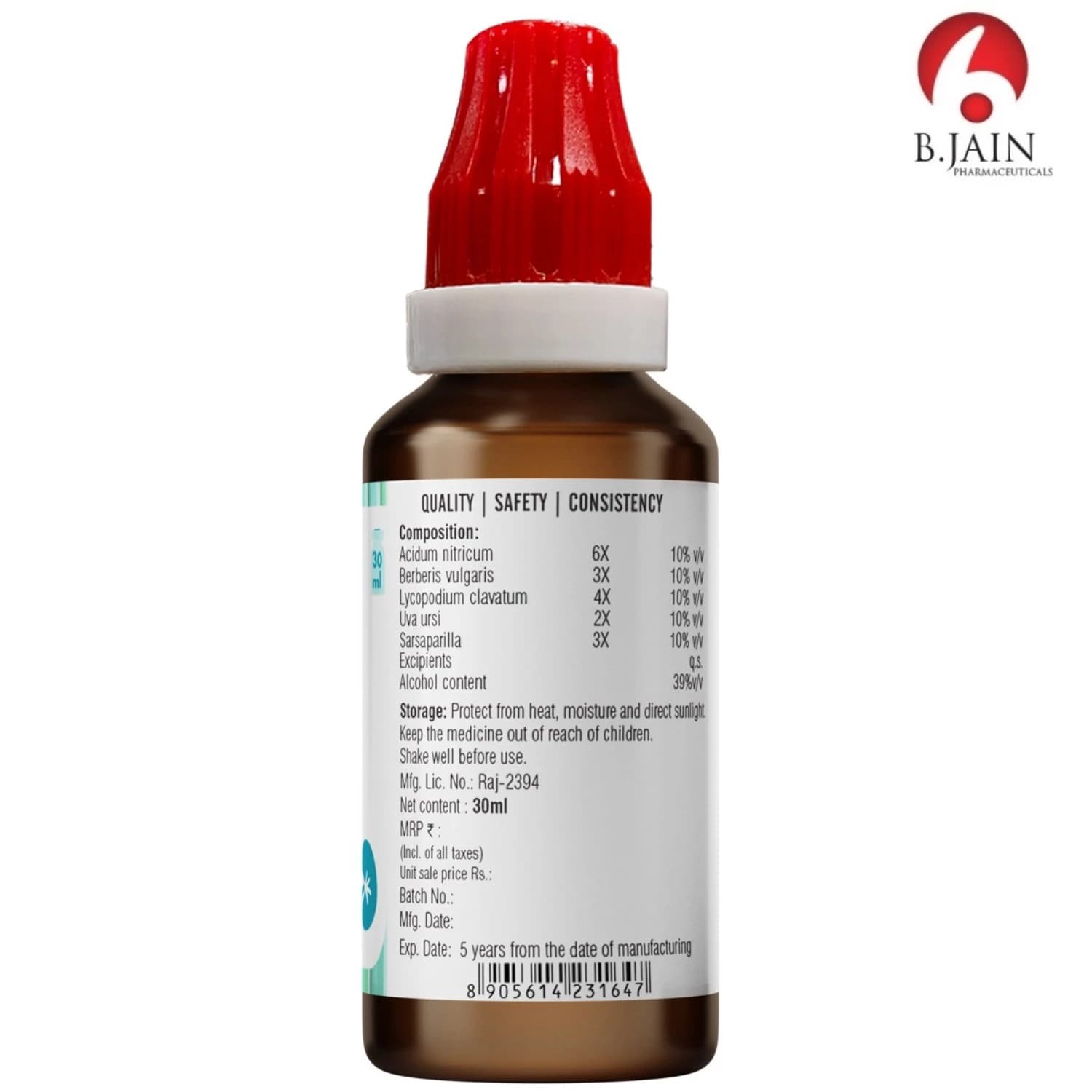Bjain Omeo Renal Drop 30 ml Composition Info