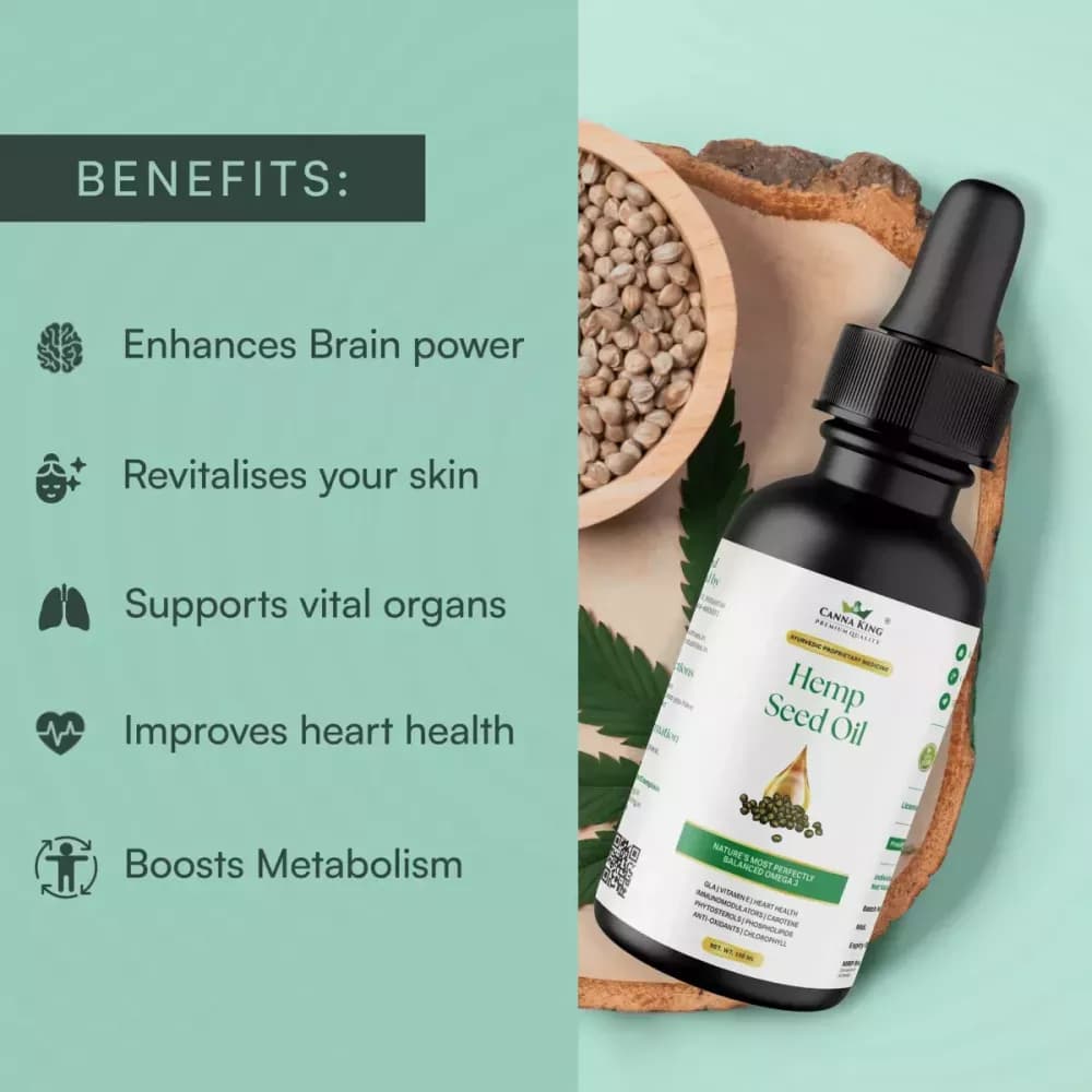 Cannaking Hemp Seed Oil 100 ml Benefits