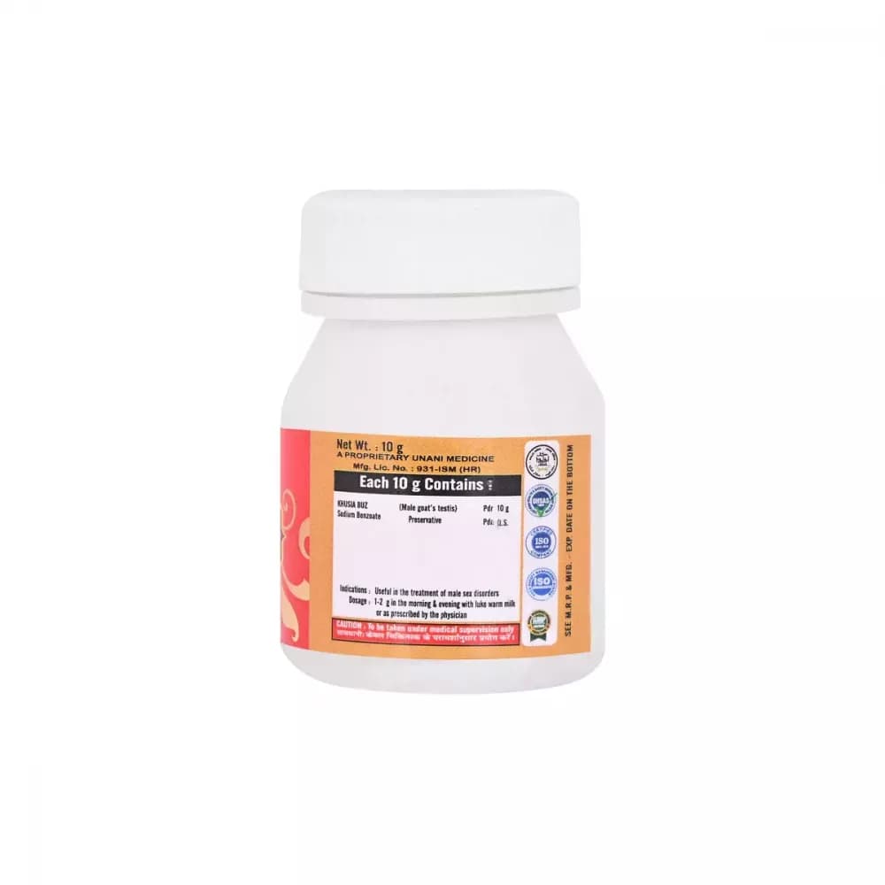 Cipzer Jawahar-E-Khusia 10 g Composition And Manufacturing Details