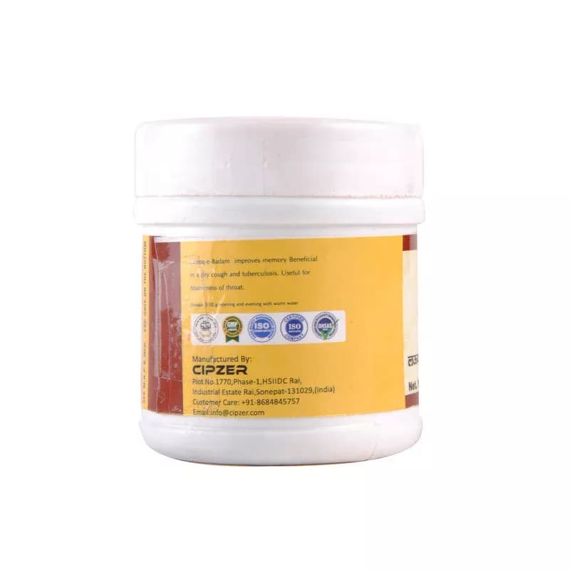 Cipzer Laooq Badam 125 g Dosage And Manufacturing Details