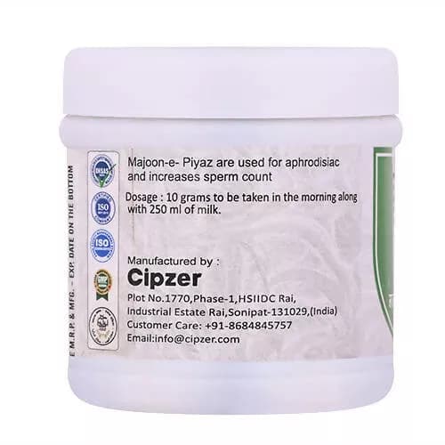 Cipzer Majoon-E-Piyaz 125 g Manufacturing Details And Dosage