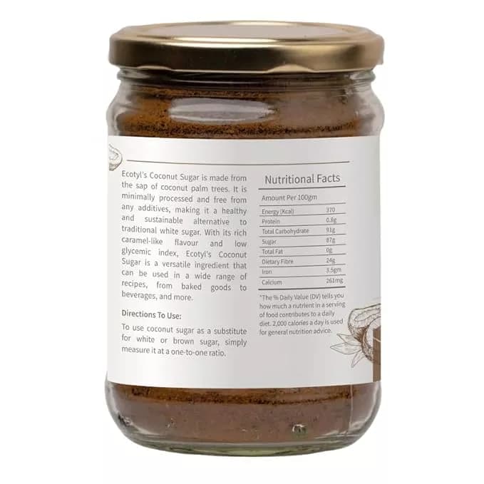 Ecotyl Coconut Sugar 300 g Nutrition Facts