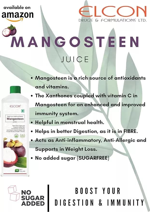 Elcon Mangosteen Juice 1 L Benefits