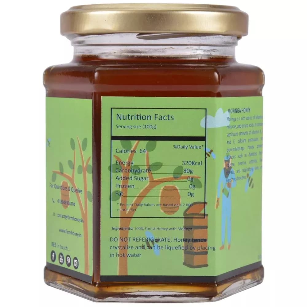 Farm Honey Moringa Honey 350 g Nutrition Facts