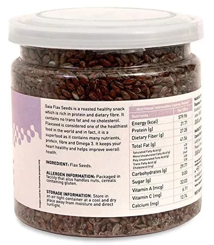 Gaia Flax Seeds 120 g Nutrition Facts