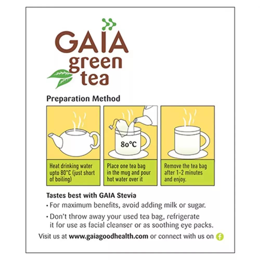 Gaia Green Tea 100 g Preparation Method
