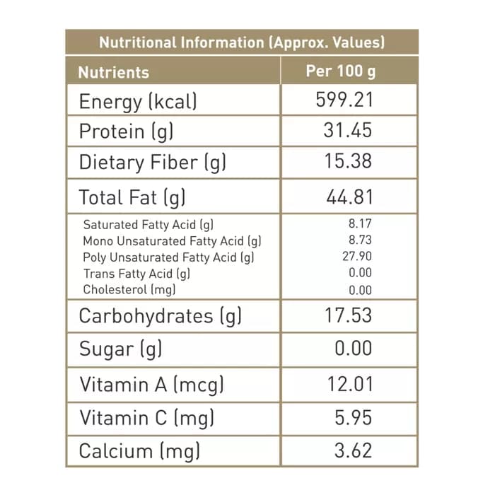 Gaia Mixed Seeds 120 g Nutrition Facts