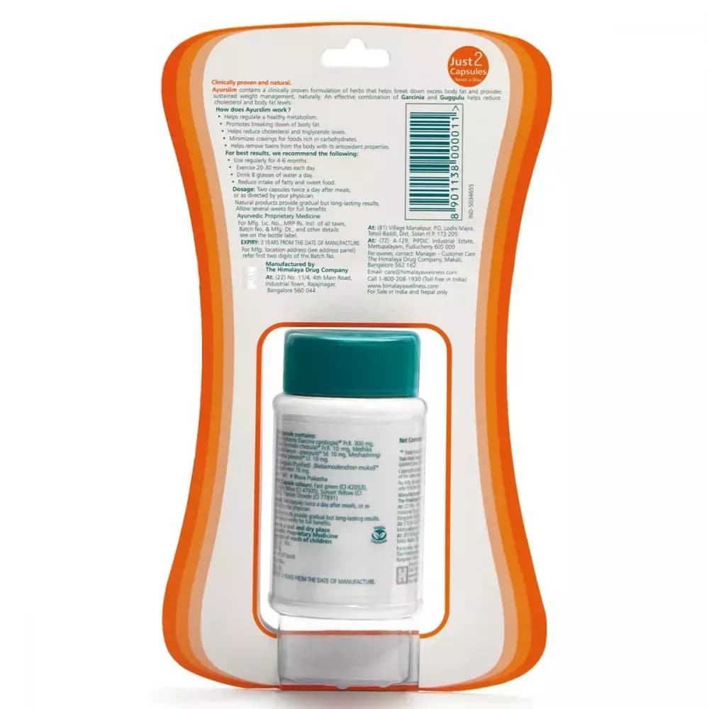 Himalaya AyurSlim Capsule compositions