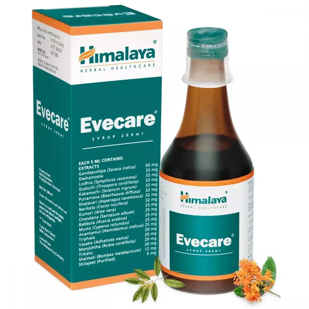 Himalaya Evecare Syrup 200 ml bottle