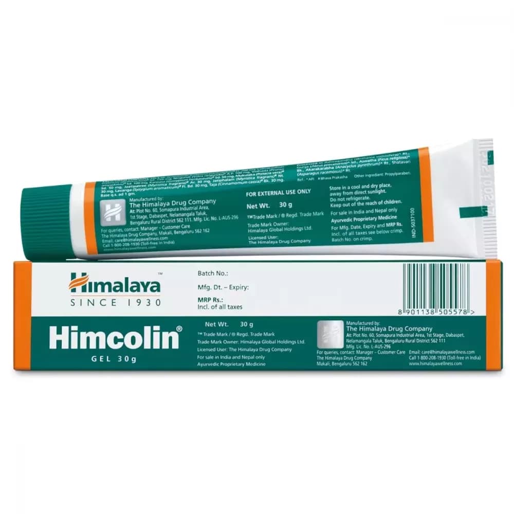 Himalaya Himcolin Gel 30 g Manufacturing Details