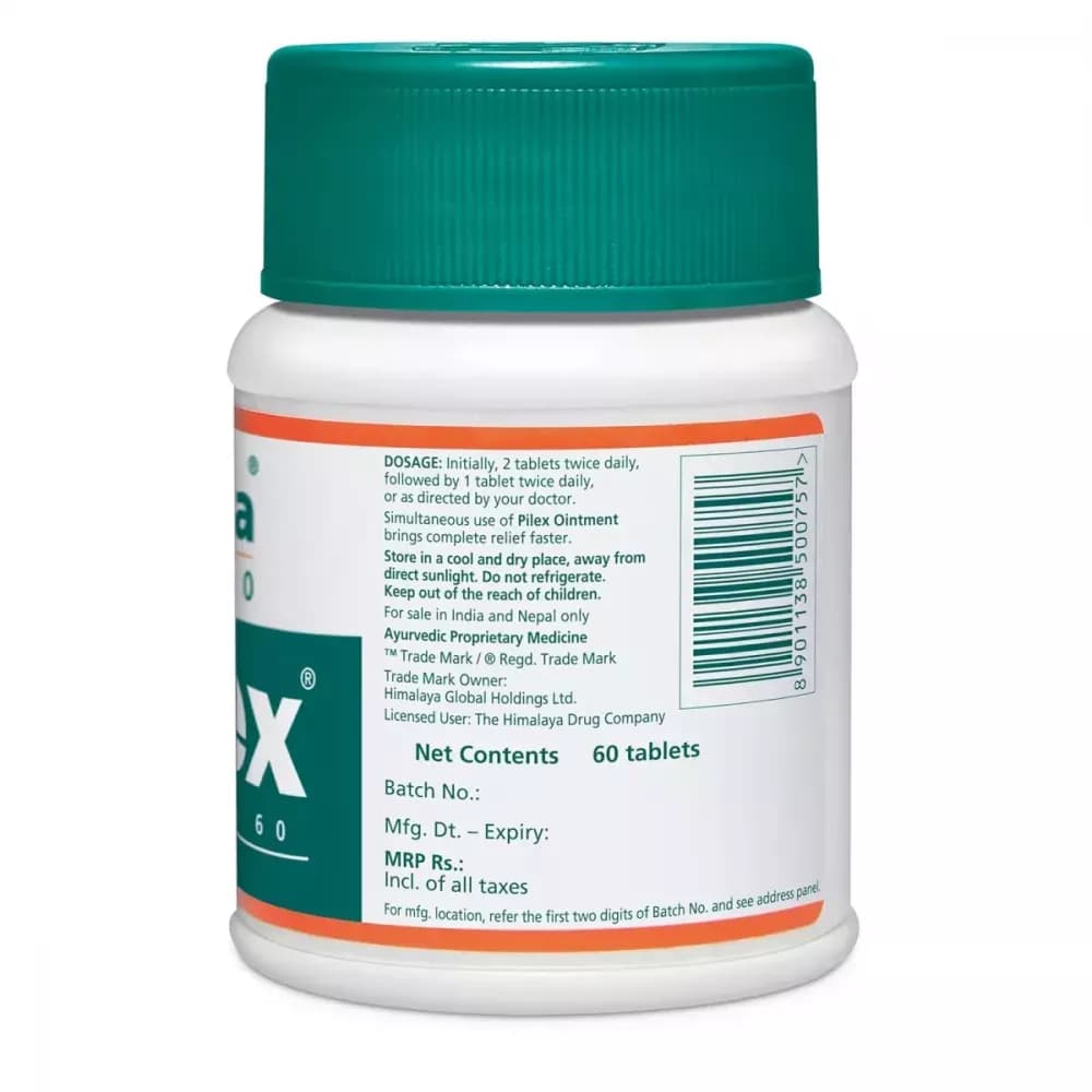 Himalaya Pilex 60 Tablet manufacturing details