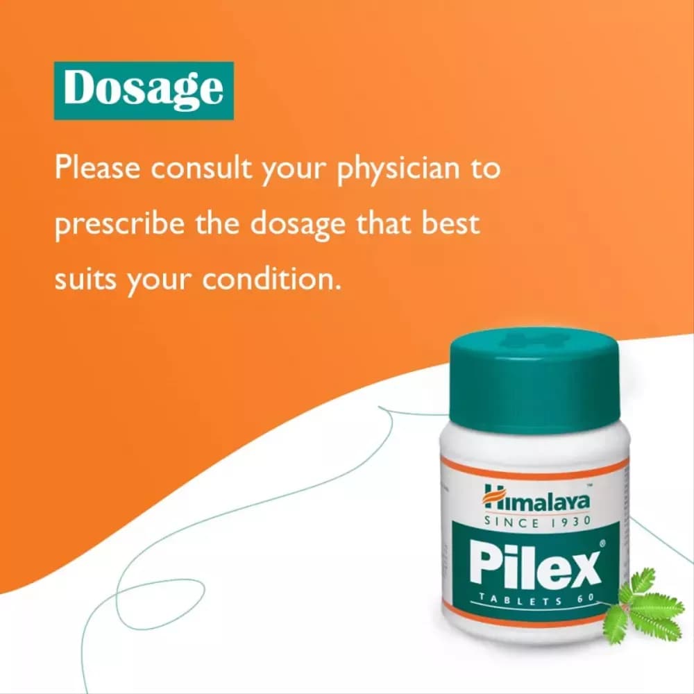 Himalaya Pilex 60 Tablet dosage