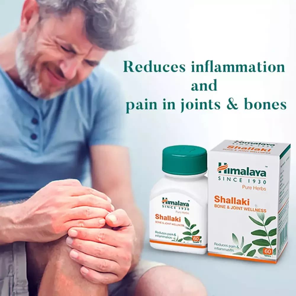 Himalaya Shallaki Tablet reduces inflammation & pain in joints & bones