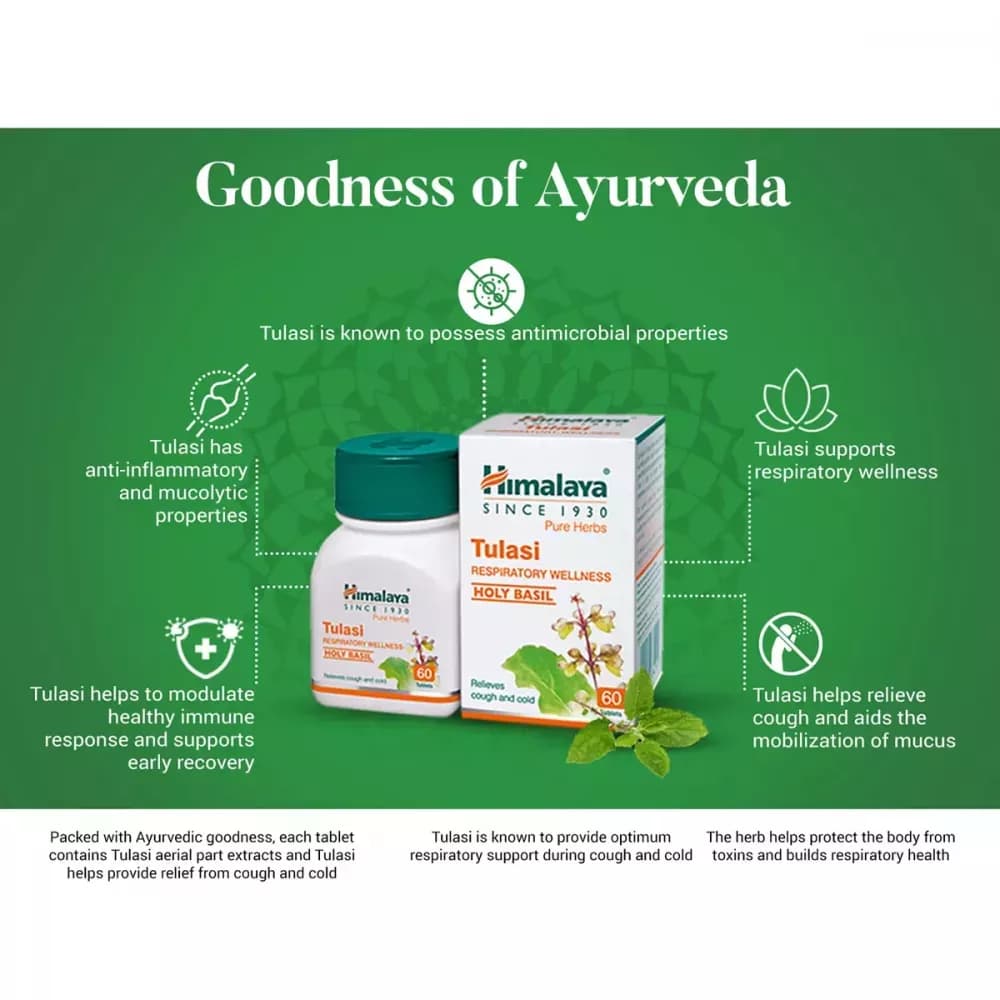 Himalaya Tulasi Tablet goodness of ayurveda