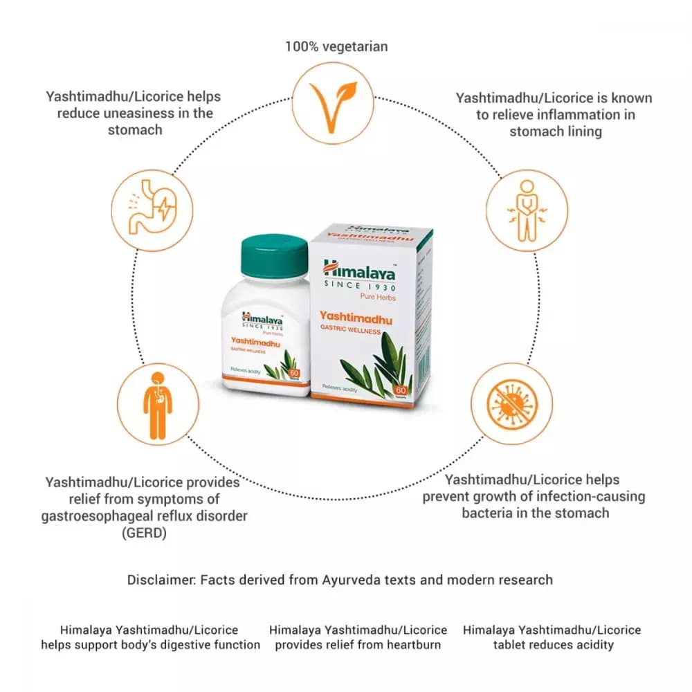 Himalaya Yashtimadhu Tablet benefits