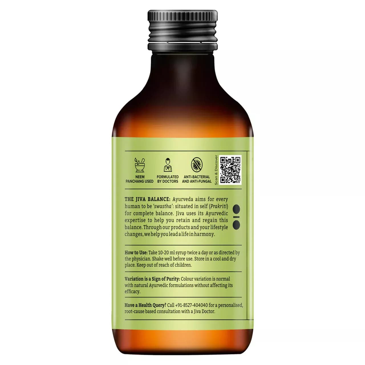 Jiva Ayurveda Neem Syrup 200 ml Detailed Image