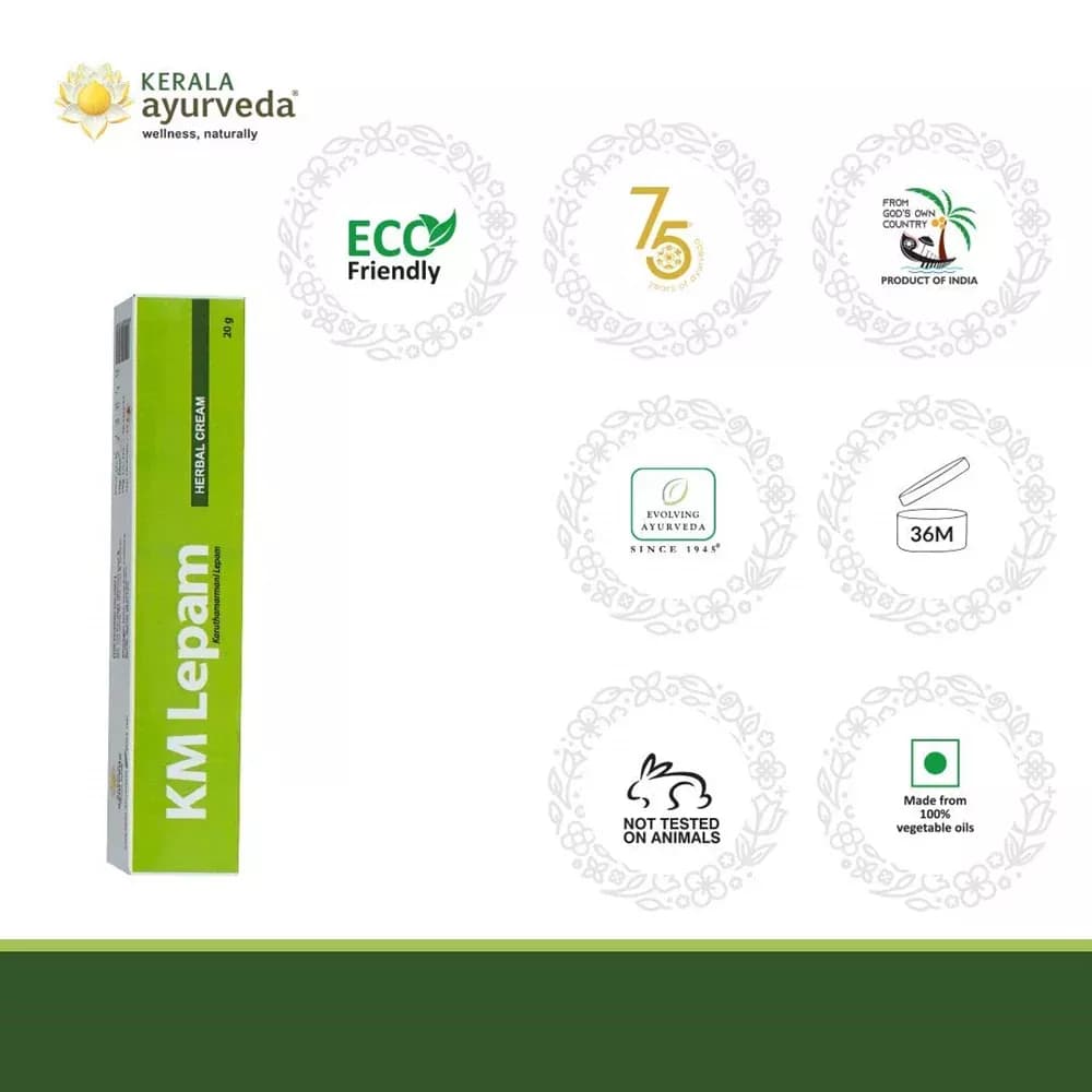 Kerala Ayurveda KM Lepam 20 g Information 