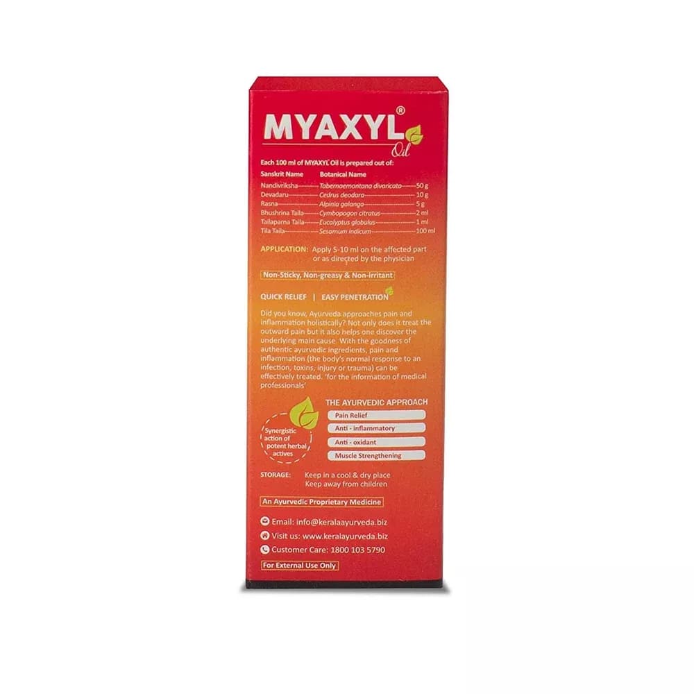 Kerala Ayurveda Myaxyl Oil Dosage Details