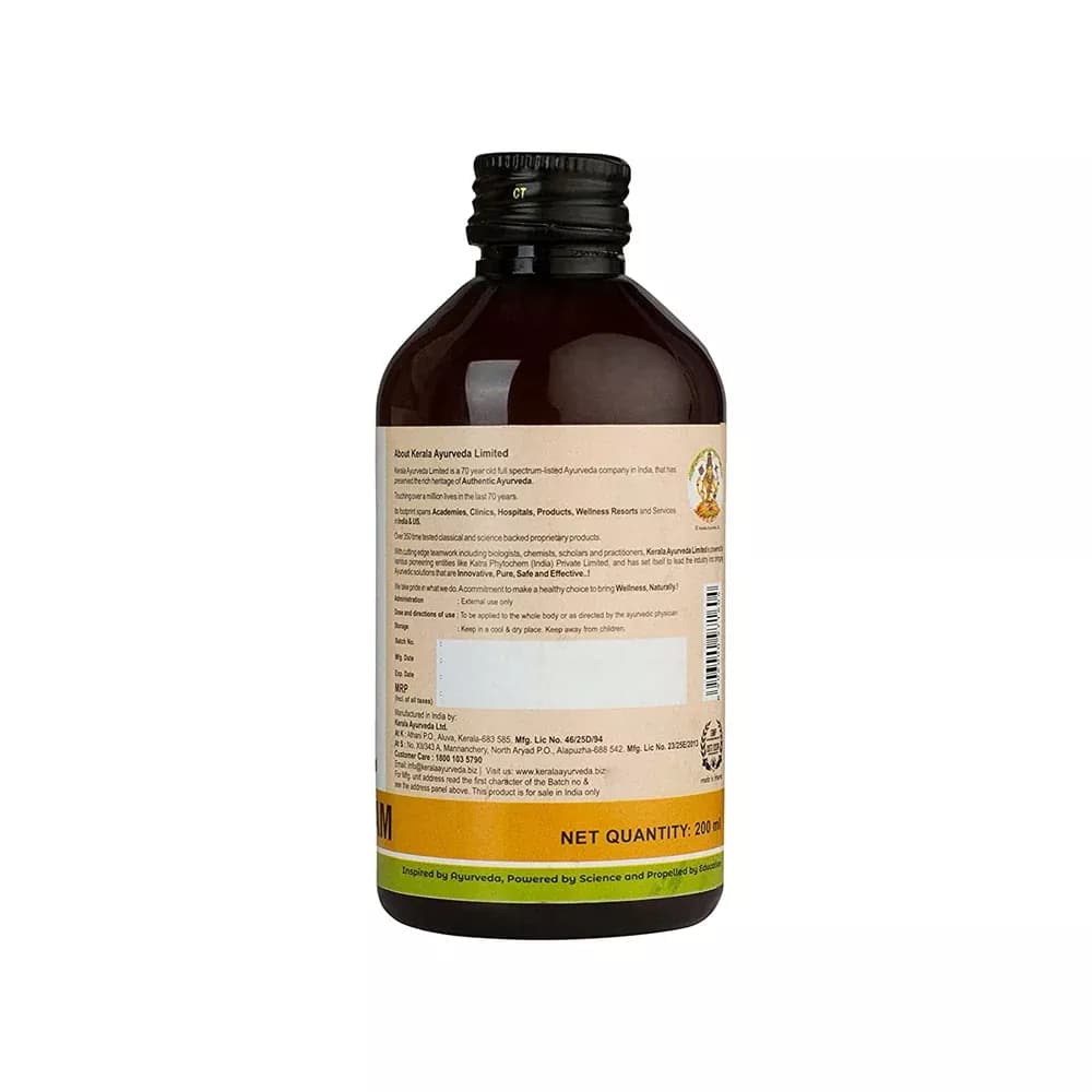 Kerala Ayurveda Pinda Thailam Batch & Manufacturing Details 