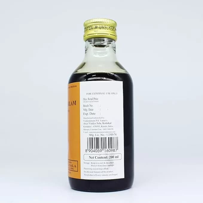 Kottakkal Brahmee Tailam 200 ml Manufacturing Details